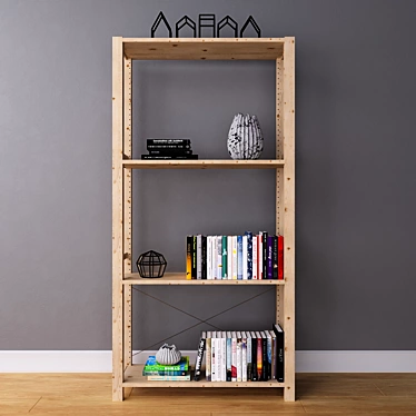 Versatile IVAR IKEA Shelves 3D model image 1 