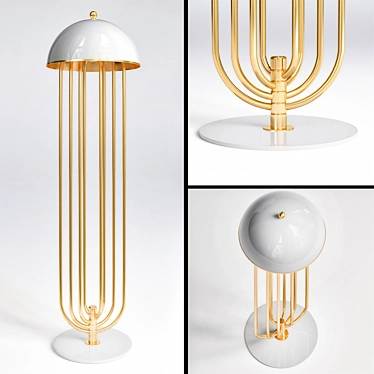 Elegant Turner Floor Lamp - 2013 Vintage Design 3D model image 1 