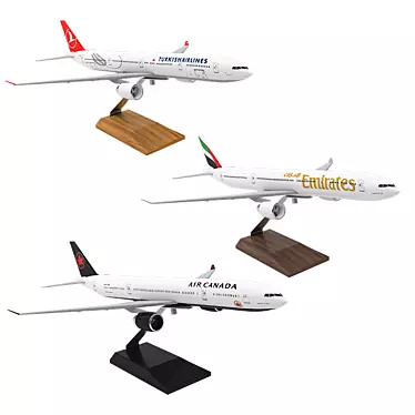 Boeing 777 Poly Desktop Model 3D model image 1 