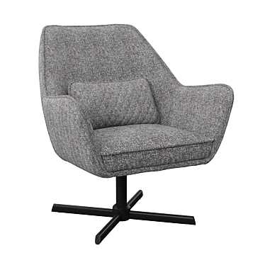 Elegant Swivel Armchair 3D model image 1 