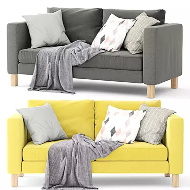 Modern Karlstad Sofa: Stylish & Comfortable 3D model image 1 