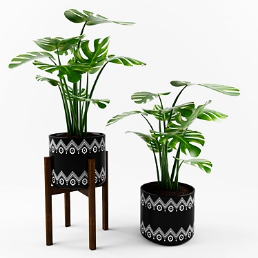 Lively Monstera: Perfect Decor 3D model image 1 