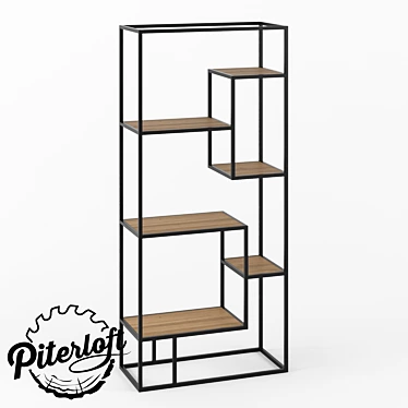 Industrial Loft Style Rack 3D model image 1 