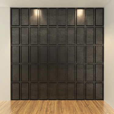 Elegant Wall Panel for Interior 3D model image 1 