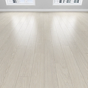 Light Oak Parquet: Herringbone, Linear, Chevron 3D model image 1 