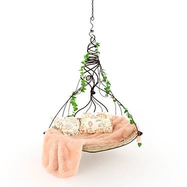 Elegant Jasmine Swing for Stylish Spaces 3D model image 1 