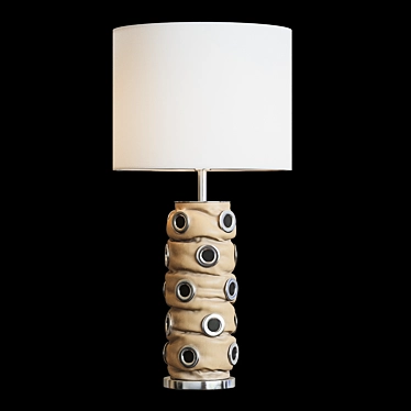 Elegant Leather Icon Table Lamp 3D model image 1 