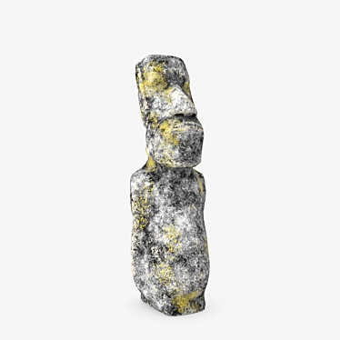 Moai Statue: High-Res 3D Model 3D model image 1 