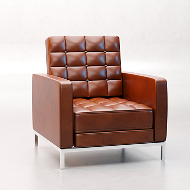 Ready Unwrapped Armchair 3D model image 1 