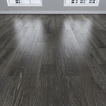 Gray Oak Parquet: Herringbone, Linear, Chevron 3D model image 1 