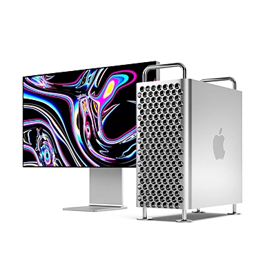 Ultimate Performance: Mac Pro (2019) + Pro Display XDR 3D model image 1 