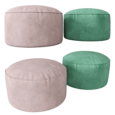 Lux Floor Cushion | Stylish & Versatile Pouf 3D model image 1 