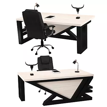 ErgoOffice Essentials: Modern Workspace 3D model image 1 