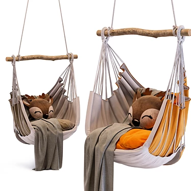 Floating Seat: Comfortable Hanging Chair 3D model image 1 