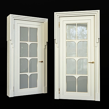 Modern Interior Door - Style and Elegance 3D model image 1 
