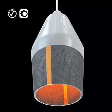 Onyx Ceiling Light: Elegant Illumination for any Space 3D model image 1 