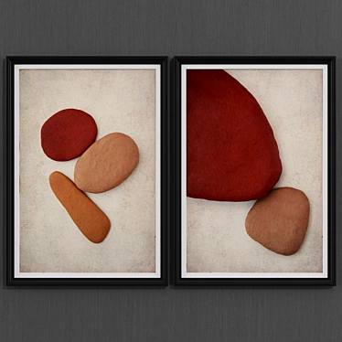 Modern Stone Art Collection 3D model image 1 