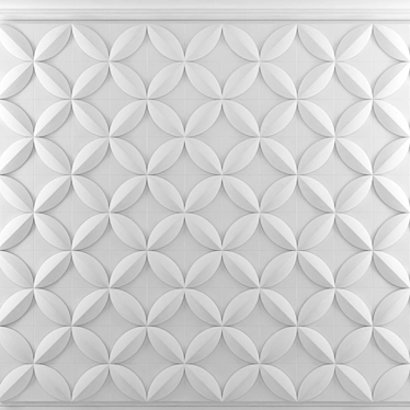 3D Flower Wall Panel by NMC 3D model image 1 