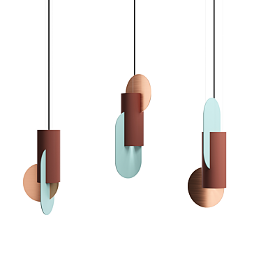 Geometric Art Lamps: Suprematic Elegance 3D model image 1 