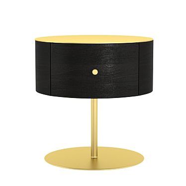 Midnight Gold Nightstand 3D model image 1 