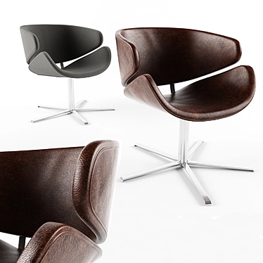 Modern Jive Chair: Sleek Design, Comfortable & Stylish 3D model image 1 