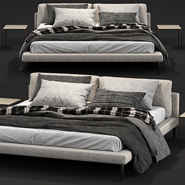 Floyd-Hi Bed: Modern Elegance for Luxurious Living 3D model image 1 