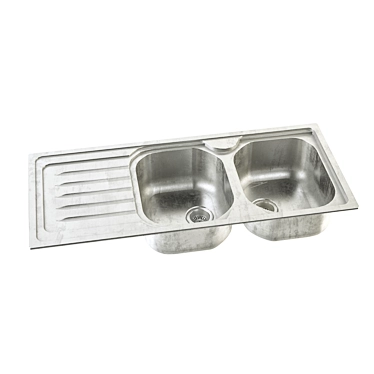 Sleek Unwrapped Kitchen Sink 3D model image 1 