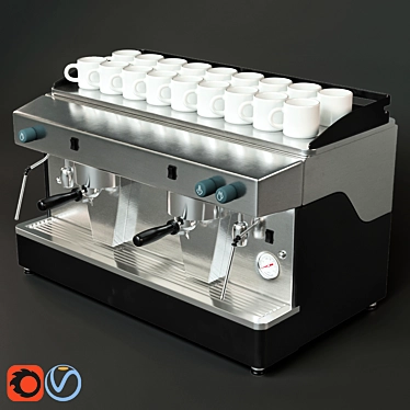 Sleek Coffee Maker 3D Model 3D model image 1 