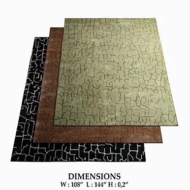 Oceania Seabed Rugs: Elegant and Versatile 3D model image 1 