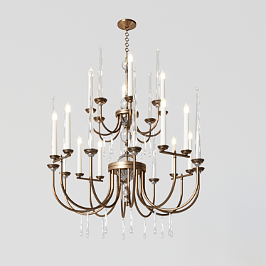 Elegant Venezia Chandelier by Louise Bradley 3D model image 1 