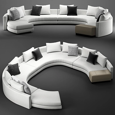 Title: Daniels Arrangement D: Contemporary Luxury Seating 3D model image 1 