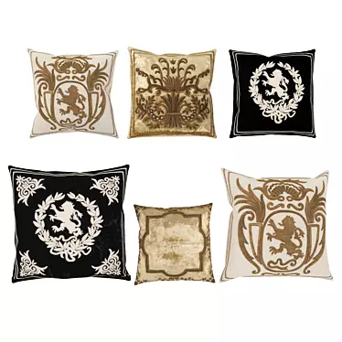 Eichholtz Pillow Collection: Domayne, Baronesa, Desvignes, Ferrand 3D model image 1 