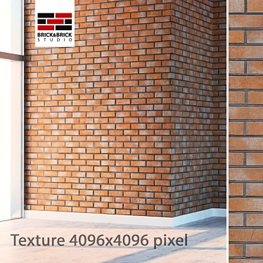 Seamless Detailed Brick Texture 3D model image 1 