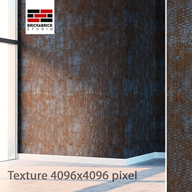 Metal 329: Seamless High-Detail Texture 3D model image 1 