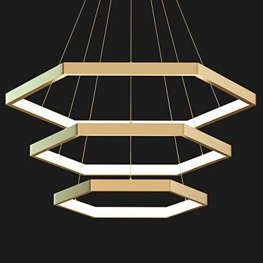 Modern LED Pendant Lighting 3D model image 1 