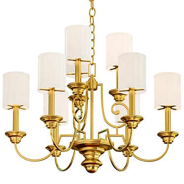 Fifth Ave 9-Light 32" Chandelier 3D model image 1 