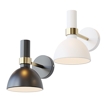 Elegant Nordic Style Wall Lamp 3D model image 1 