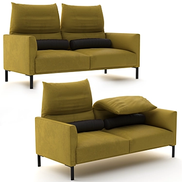 Avalanche 3-Seater Fabric Sofa 3D model image 1 