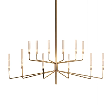 Elegant Epsilon Chandelier - Transform Your Living Space 3D model image 1 