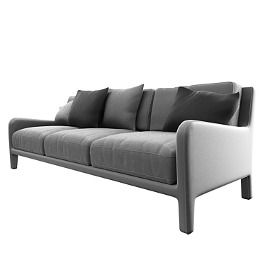 Luxury Meridiani Forrest Sofa - Elegant and Comfortable 3D model image 1 
