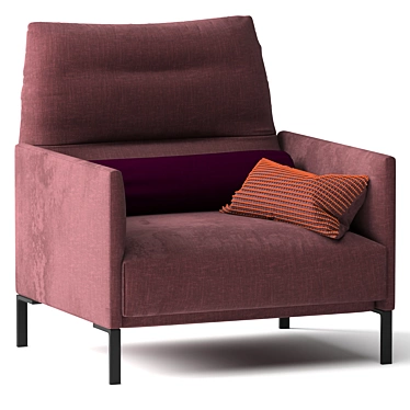Avalanche Upholstered Armchair 3D model image 1 