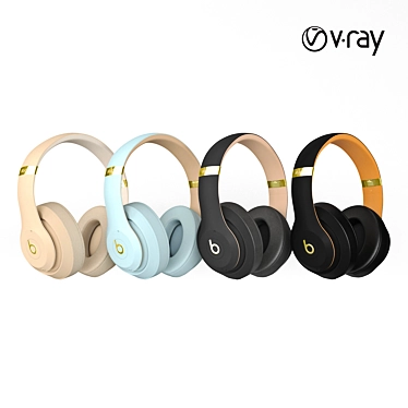 Beats Skyline Collection: Stunning Wireless Headphones 3D model image 1 