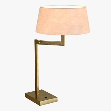 Brass Swing Table Lamp 3D model image 1 
