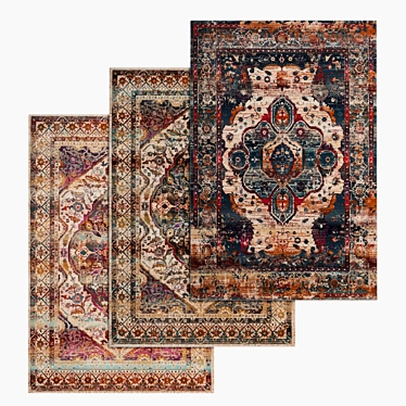 High-Quality Carpet Set with Multiple Variations 3D model image 1 