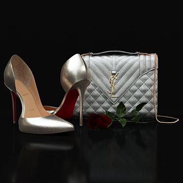 Luxe Shoe & Bag Set 3D model image 1 