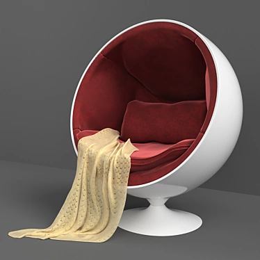 Ergonomic Yoga Ball Chair 3D model image 1 