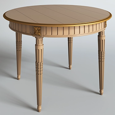 Elegant Neoclassic Table | 95,650 Polygons 3D model image 1 