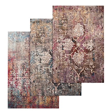 Versatile Carpets Set 60: High-Quality Textures for Close-Up and Wide Angles 3D model image 1 