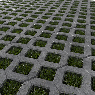 EcoPark Lawn Concrete Grid 3D model image 1 
