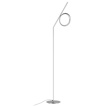 OLIMPIA Floor Lamp - Elegant Chrome LED Torcher 3D model image 1 